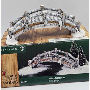 Dept 56 North Pole Woods Christmas Village Birch Bridge #56.52876